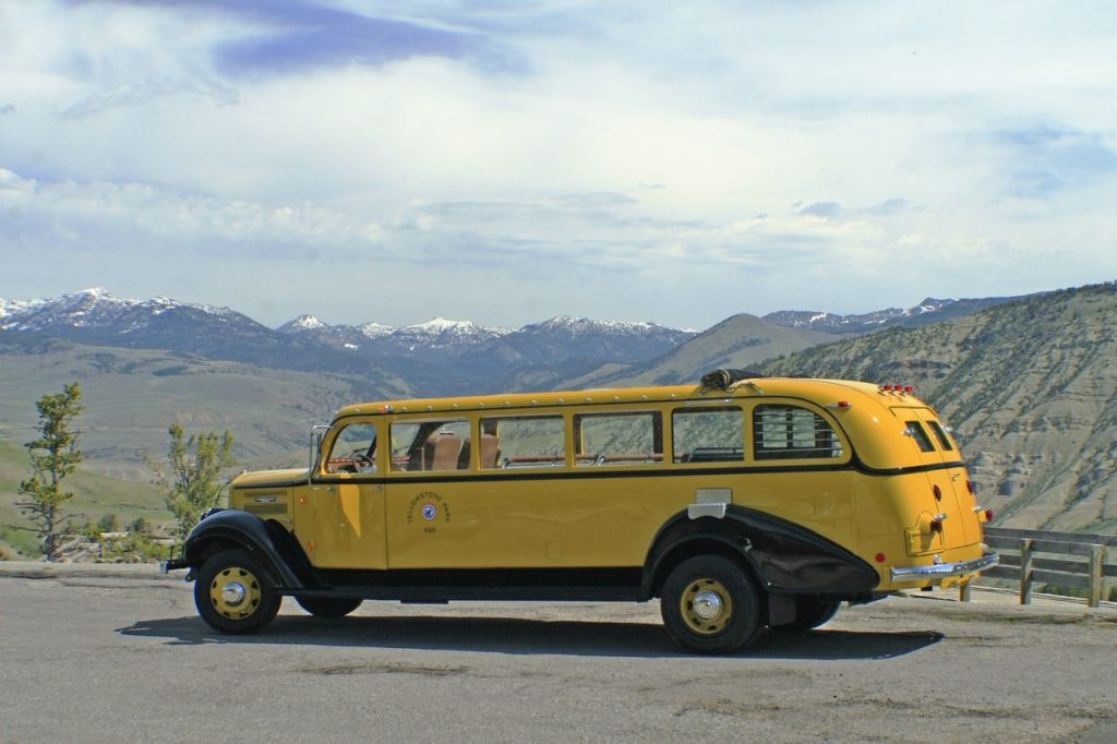 The classic way to see yellowstone.