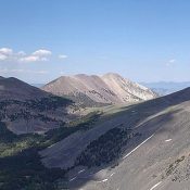 Gunsight Peak viewed from Big Eightmile Peak. Dave Pahlas Photo