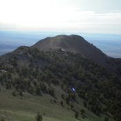 Gallagher Peak as viewed from the summit of Peak 9877. Livingston Douglas Photo