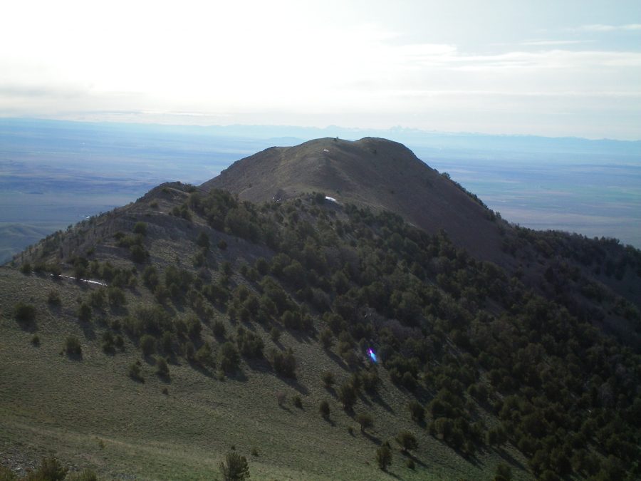 Gallagher Peak as viewed from the summit of Peak 9877. Livingston Douglas Photo