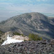 Peak 9381 as viewed from the summit of Peak 10349. Livingston Douglas Photo