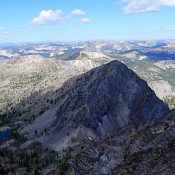 Peak 9004 viewed from the summit of Pinnacles Peak. John Platt Photo