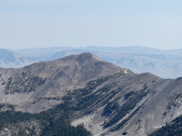 Little Mill Mountain viewed from Buffalo Skull Peak. The southwest ridge is on the right.