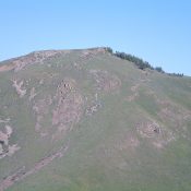 The East Face of Pine Mountain as viewed from Peak 6667. Livingston Douglas Photo