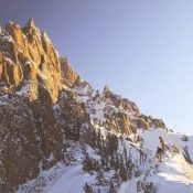 Mount Heyburn covered in deep snow at the time of the climb. Mark Sheehan Photo