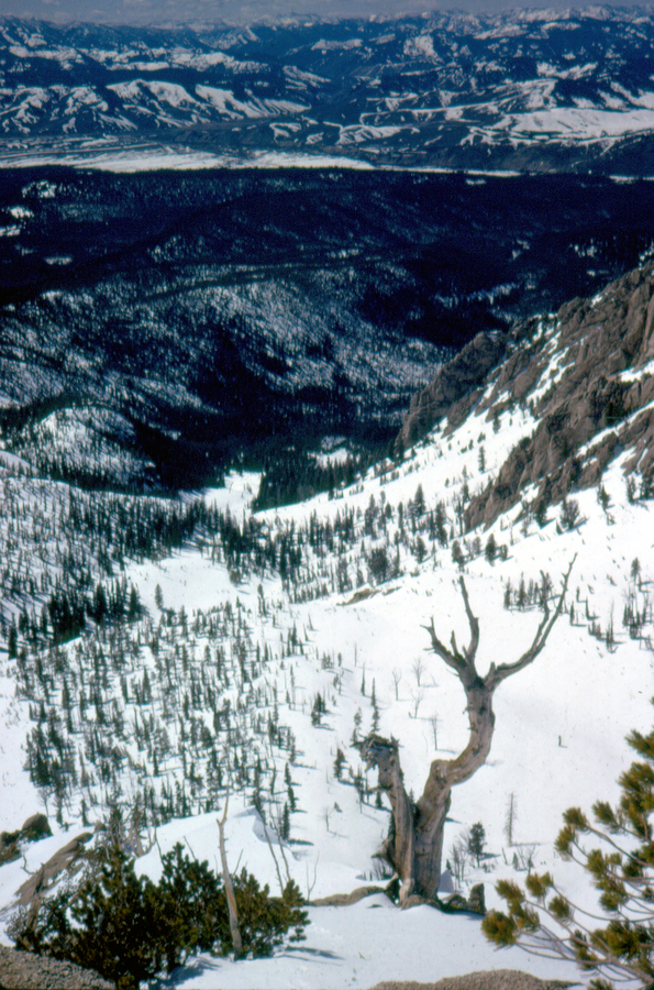 Looking down the East Ridge (our route) of 9709. Bob Boyles photo