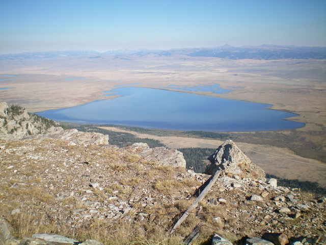 The magnificent view of Upper Red Rock Lake from the summit of Taylor Mountain. Livingston Douglas Photo 