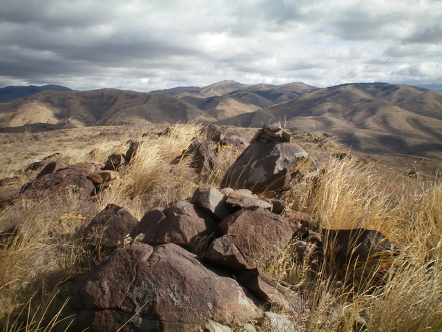 The summit boulders atop Buck Peak. Livingston Douglas Photo 