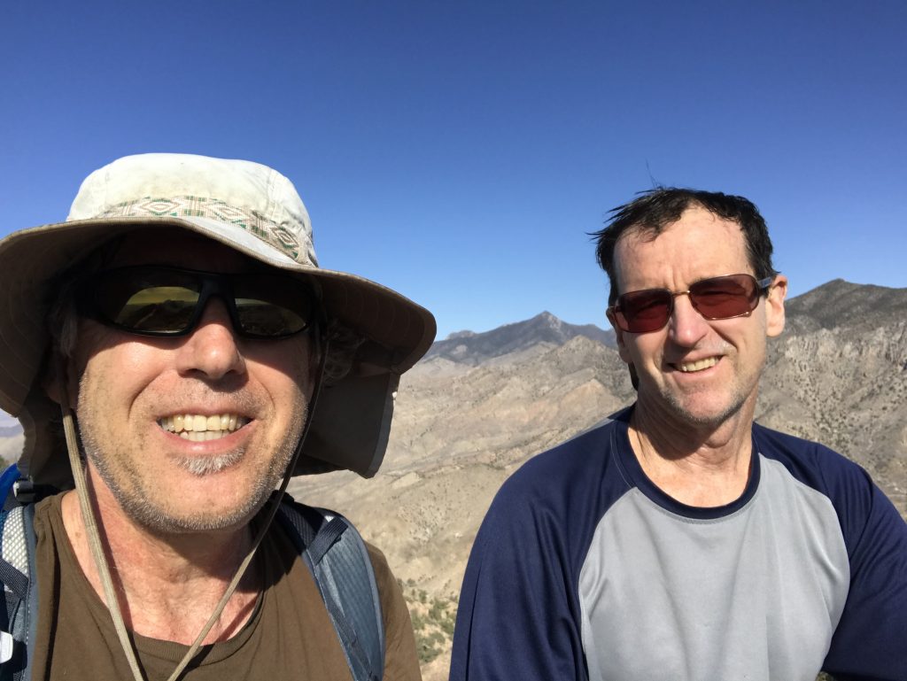 Enjoying our freedom of the hills on another Summit.