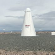 This is the installation on the summit. It has a sign that states “Do Not Approach within 150’.”
