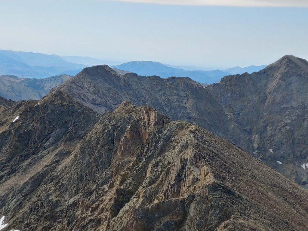 Looking down the south ridge. Brett Sergenian Photo