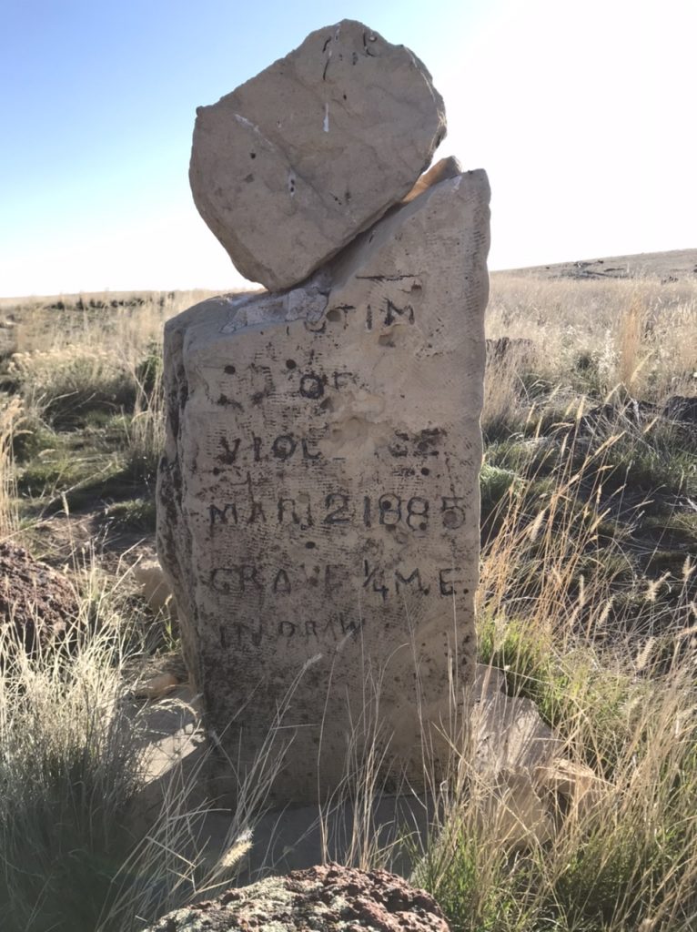 This marker is found south of Point 4741. This is the north side of the marker.