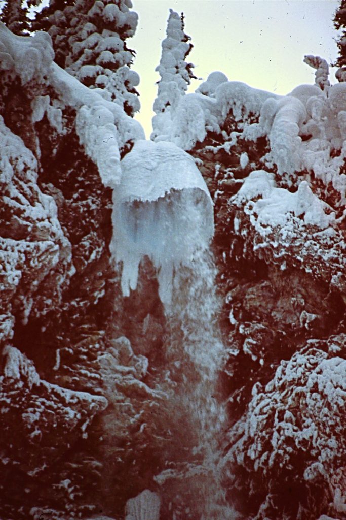 Fairy Falls. It was an 18 mile round trip from the Snow Lodge to the falls.