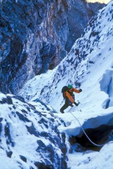 Climbing Borah, Borah, Borah. October 2004. Photo - Tim Ball