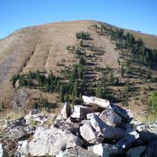 Big Elk Mountain as viewed from the summit of nearby Peak 9142 to its northeast. Livingston Douglas Photo