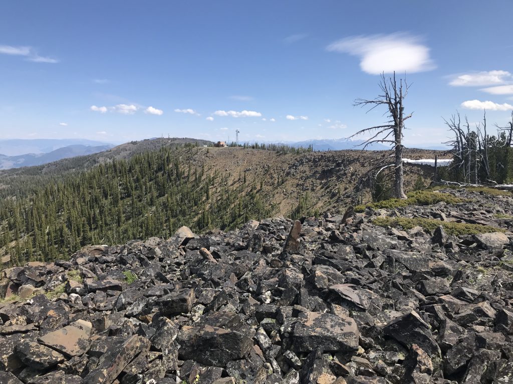 Looking toward Baldy from the summit.