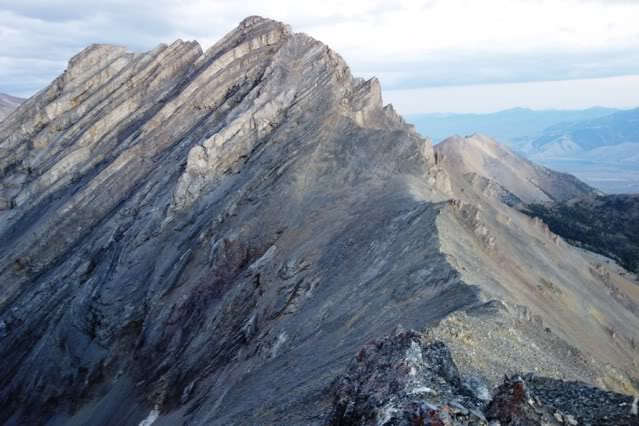 Bad Rock Peak from the Leatherman saddle. I have climbed this ridge twice and I knew that although it looks tough, its only Class 3. I made quick work of it.