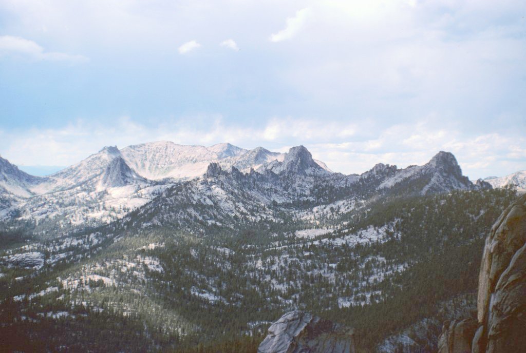 The Bighorn Cras from the summit Cathedral Rock.