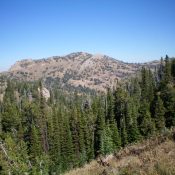 Peak 9584 as viewed from the Continental Divide to its south. Livingston Douglas Photo