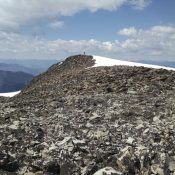 Looking toward the summit. Jeff Hunteman Photo