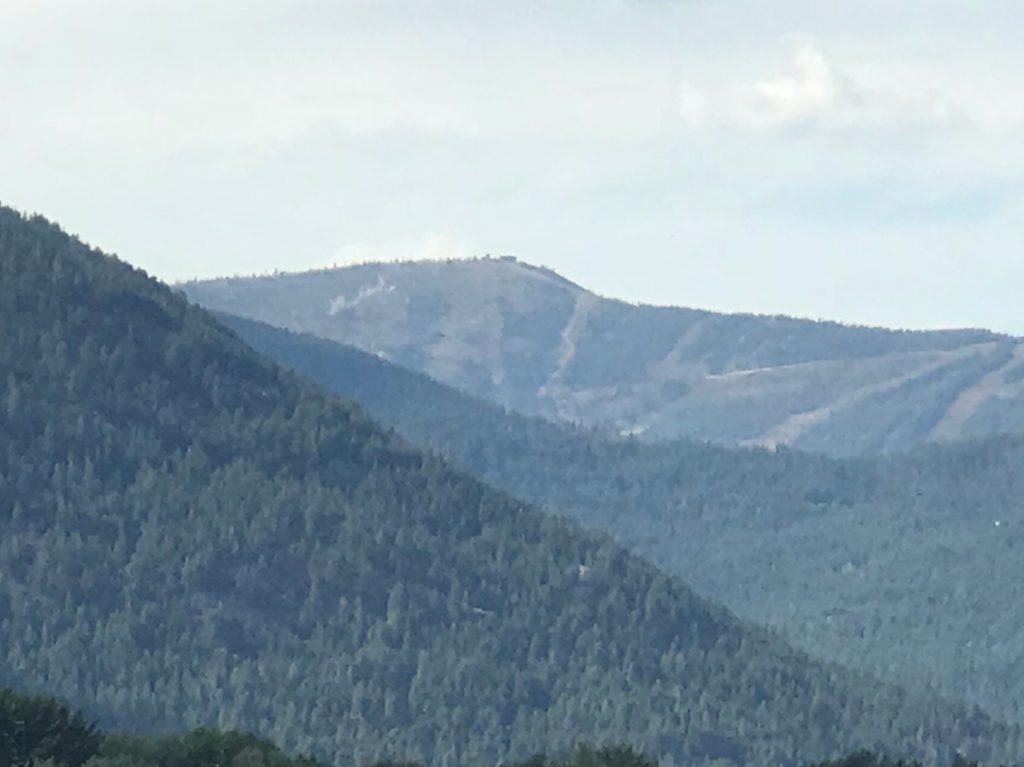 Schweitzer Basin Peak viewed from Sandpoint.