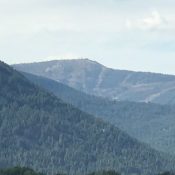 Schweitzer Basin Peak viewed from Sandpoint.