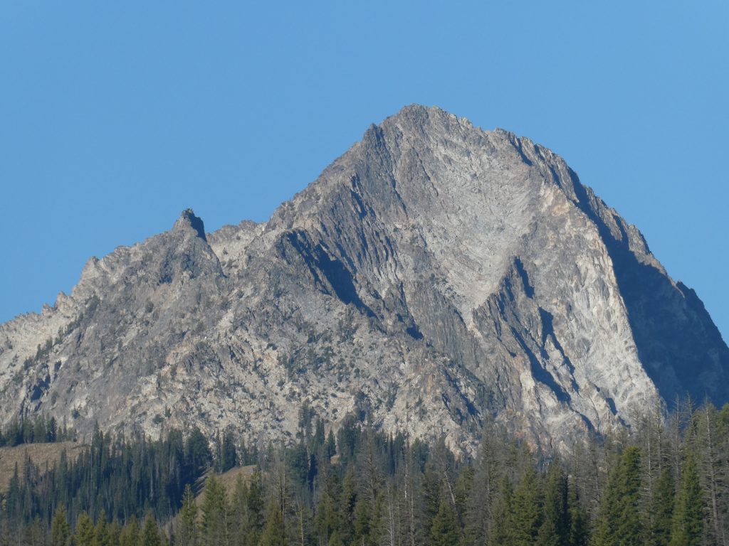 Horstman Peak viewed from Redfish Lake.