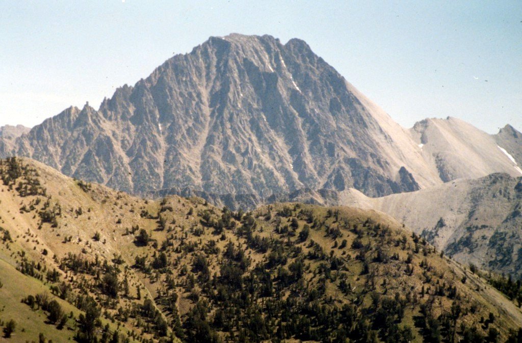 Castle Peak from Croesus Peak.