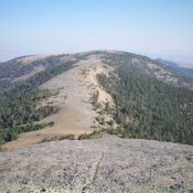 Reentrant Peak and its wide, gentle south ridge. Livingston Douglas Photo