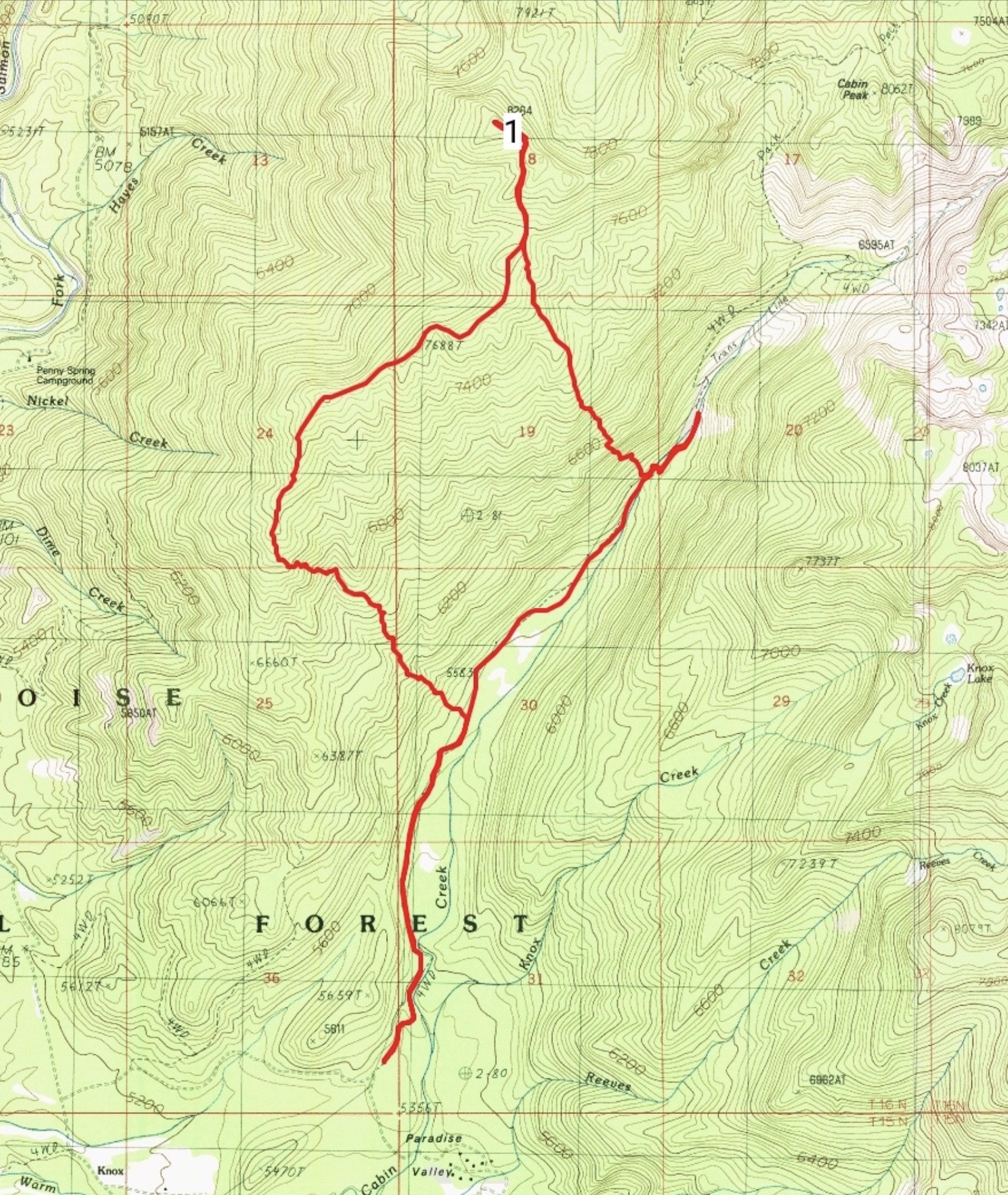 John’s GPS track. His route encompassed 9.8 miles with 3,340 feet of gain round trip.