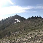 The upper slopes of Mount Eldridge.