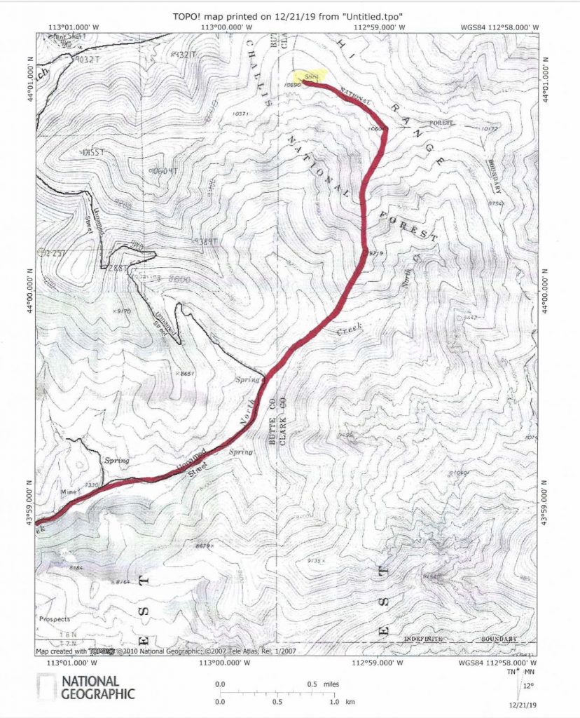 The South Ridge Route.