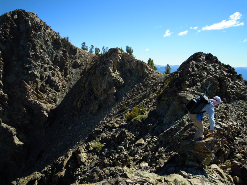 The Southwest ridge of Peak 10171. Carl Hamke Photo.