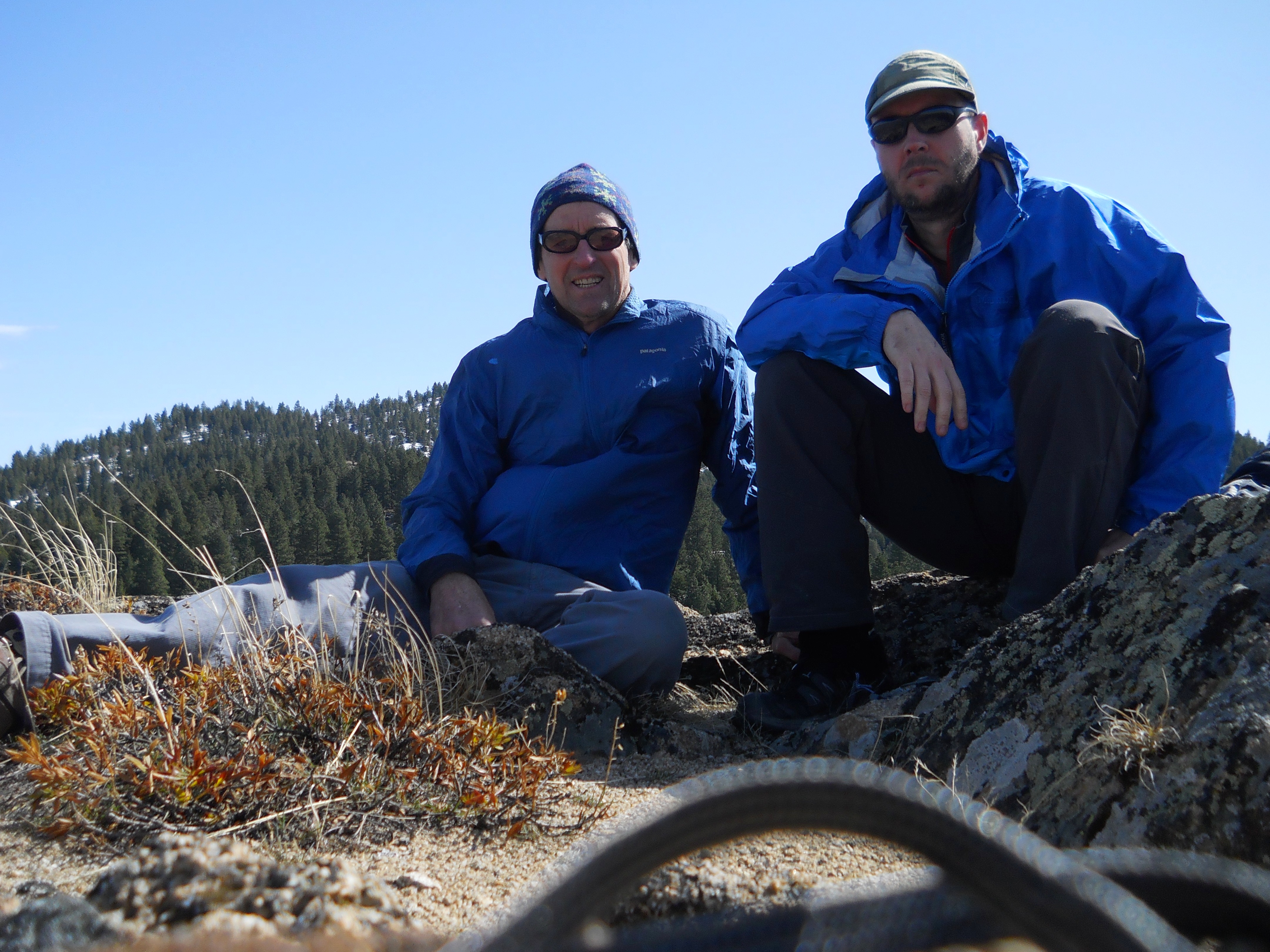 Pat McGrane and Jason Mullins on the summit. Pat McGrane Photo
