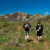 Approaching Granite Peak from the east. Ann Gorin Photo