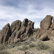 The summit pinnacles.