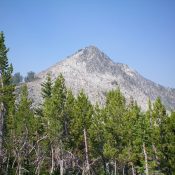 Rugged Peak 9641 as viewed from the base of the east ridge. Livingston Douglas Photo