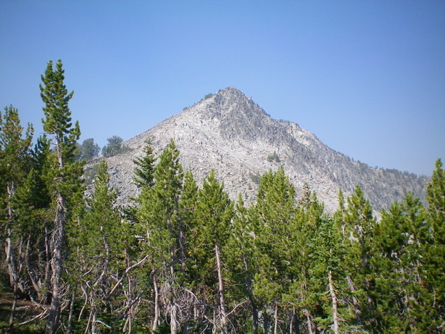 Rugged Peak 9641 as viewed from the base of the east ridge. Livingston Douglas Photo 