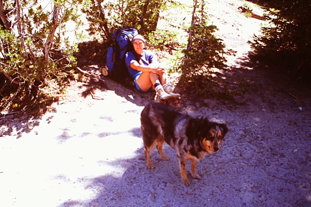 Dana and Matilda resting on High Pass.