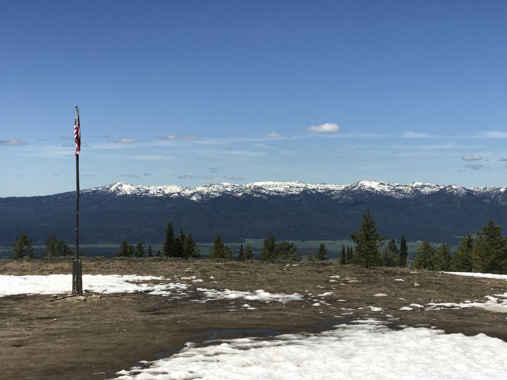 Looking west to the West Mountains.