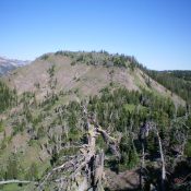 Peak 8787 as viewed from the east. Livingston Douglas Photo