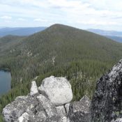 Lake Rock Peak Viewed from Lake Rock. John Platt Photo