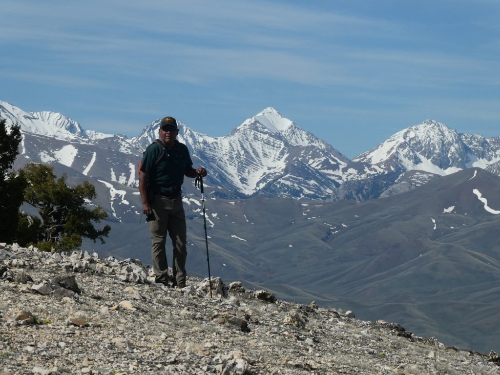 A small sample of the views from Donkey BM. Leatherman Peak in the distance.