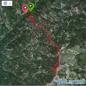 Sunset Mountain GPS Track.