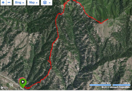 Bald Mountain GPS Track.
