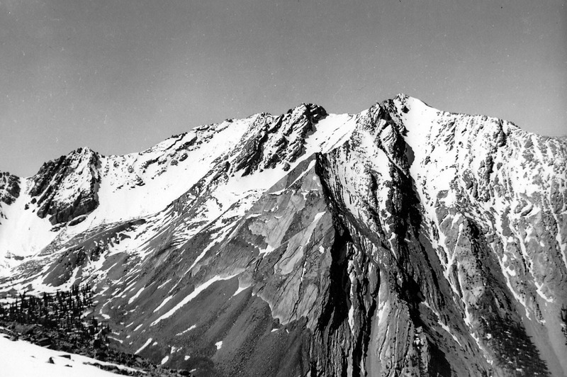 Peak 11090 unnamed in 1954 and unnamed today. Viewed from Borah's summit. Evilio Echevarria Photo