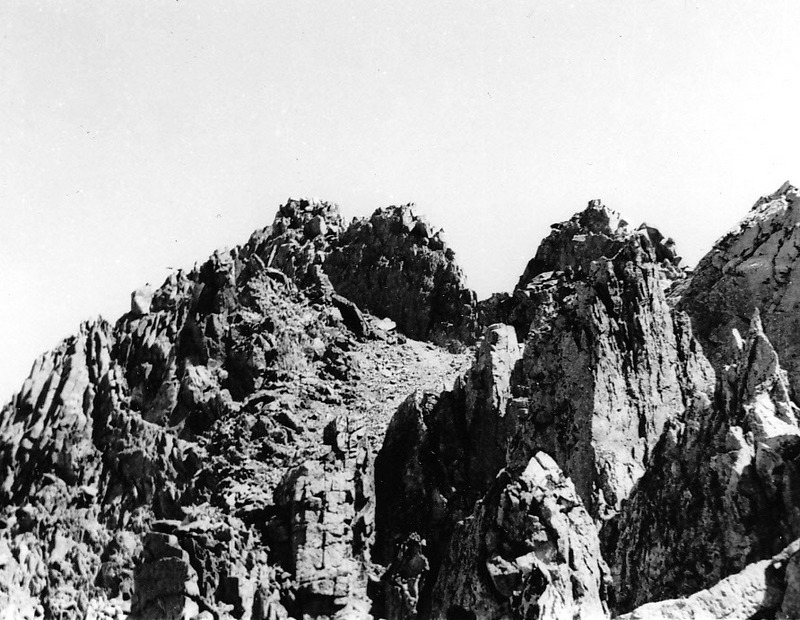 This is the summit ridge of what Louis Stur called Mount Hancher. (Ed. Note: I am not sure which peak this is. The name has not stood the test of time.) Evilio Echevarria Photo