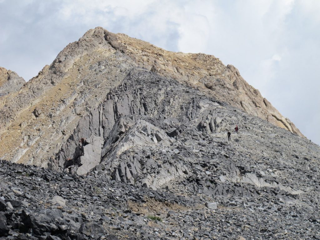 Approaching the base of Chicken Out Ridge. Photo - Bob Boyles