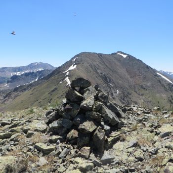 Summit of Peak 10536 with Atlas Peak in the background. Photo - Steve Mandella