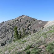 Peak 10536 from the west ridge of Atlas Peak. Photo - Steve Mandella